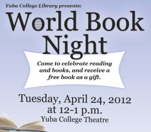 Yuba College World Book Night Event